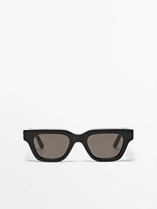 Прямоугольные скошенные солнцезащитные очки- Заказать в России