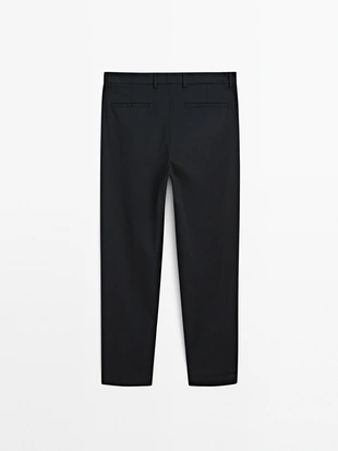 Брюки слим-фит с текстурой- Заказать в России