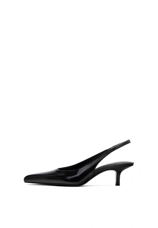 Мюли на высоком каблуке из кожи- Заказать в России