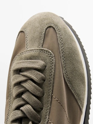 Кроссовки из комбинированной ткани- Заказать в России