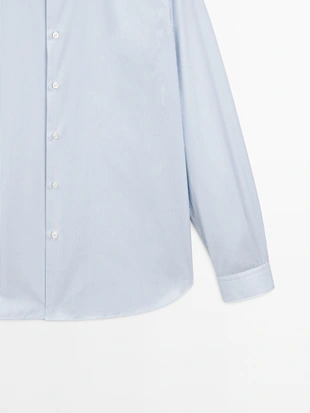 Купить Massimo Dutti Рубашка в полоску с узким кроем