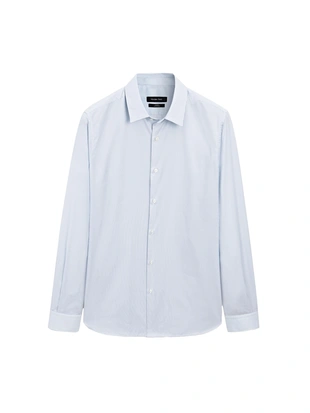 Рубашка в полоску с узким кроем- Заказать в России