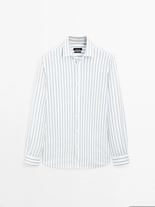 Рубашка SLIM FIT из 100% хлопка- Заказать в России