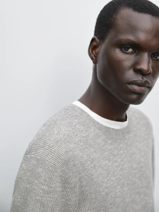 Футболка с коротким рукавом из муллированного трикотажа- Заказать в России