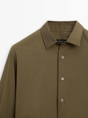 Рубашка из хлопкового поплина- Заказать в России