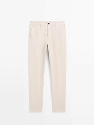 Купить Massimo Dutti Брюки REGULAR FIT из 100% льна