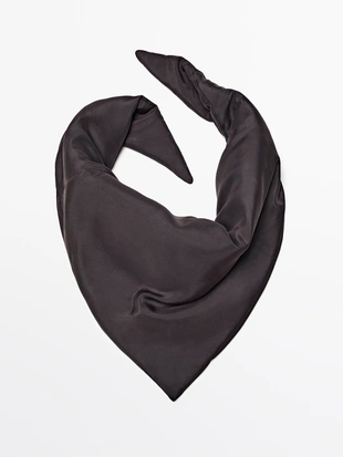 Шелковая бандана с мягкой подкладкой- Заказать в России