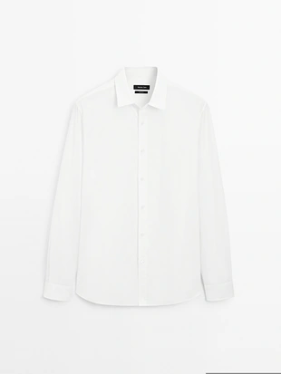 Рубашка из поплина REGULAR FIT- Заказать в России