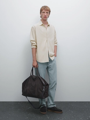 Рубашка свободного кроя из 100% хлопка- Заказать в России