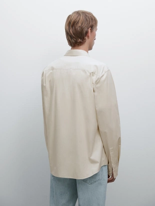 Рубашка свободного кроя из 100% хлопка- Заказать в России