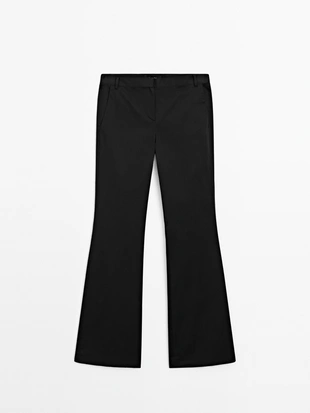 Брюки со свободной посадкой из атласа- Заказать в России