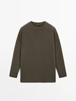 Джемпер JERSEY OVERSIZE STITCH из 100% кашемира- Заказать в России