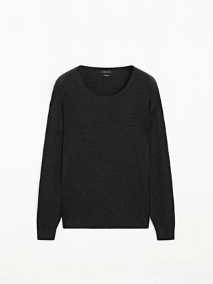 Свитер из 100% мериносовой шерсти- Заказать в России