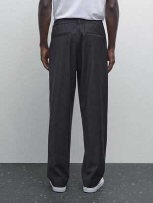 Брюки JOGGER FIT из шерстяной смеси- Заказать в России