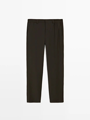 Брюки JOGGER FIT из шерстяно-хлопковой смеси- Заказать в России