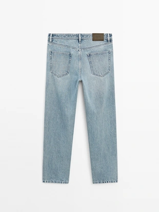 Light Blue|0301/112 - Massimo Dutti Джинсы с зауженным кроем