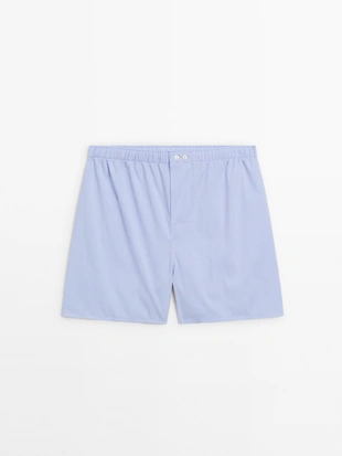 Шорты боксеры из хлопка поплин- Заказать в России