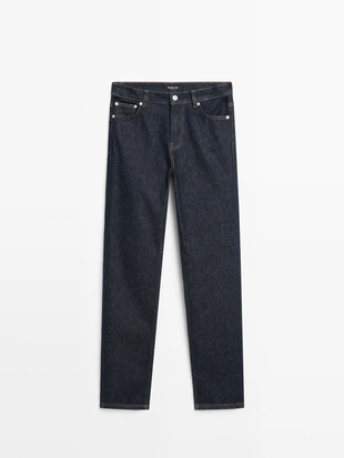 Джинсы прямого кроя средней посадки- Заказать в России