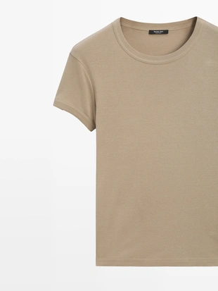 Футболка с коротким рукавом из 100% хлопка- Заказать в России