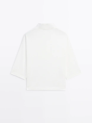 Футболка с воротником-чимни- Заказать в России