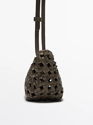 NAPPA LEATHER BRAIDED MINI BAG- Заказать в России