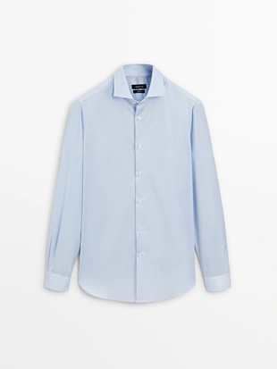 Купить Massimo Dutti Рубашка в полоску слим-фит