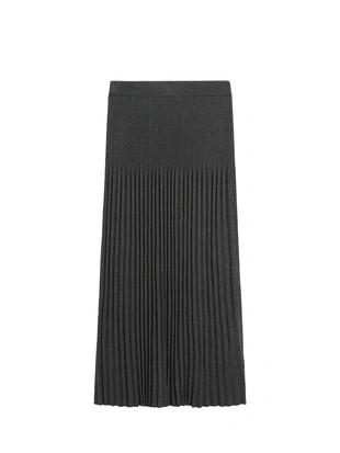 Купить Massimo Dutti Юбка-миди из вязаного трикотажа с запахом