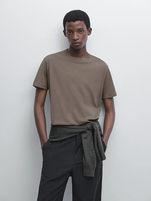 Футболка среднего веса из 100% хлопка- Заказать в России