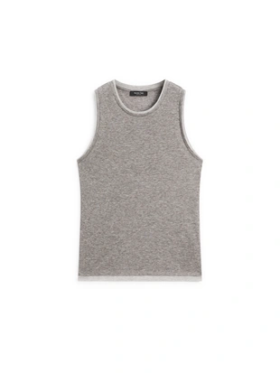 Майка без рукавов с двойной отделкой- Заказать в России