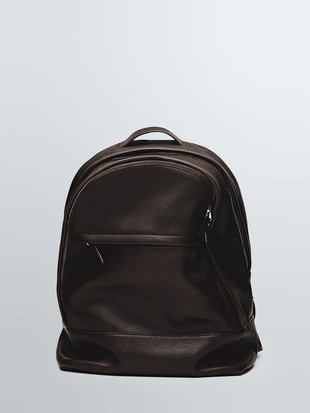 BROWN|2361/315 - Massimo Dutti Рюкзак из натуральной кожи наппа