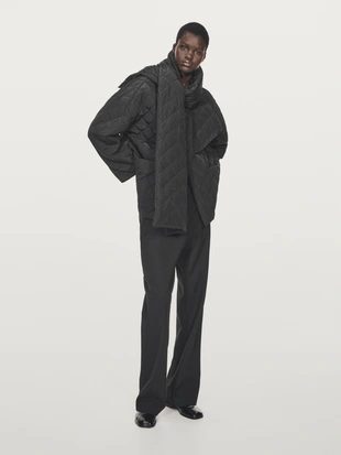 Легкая куртка с деталями шарфа- Заказать в России