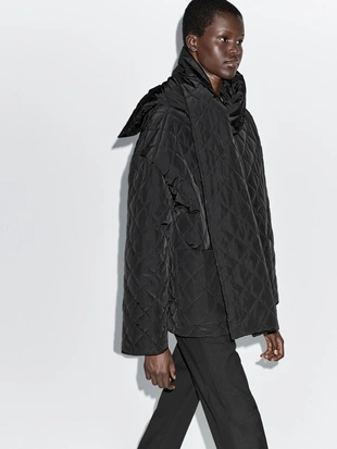 Легкая куртка с деталями шарфа- Заказать в России