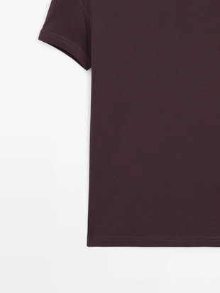 Футболка с коротким рукавом из 100% хлопка- Заказать в России