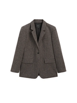 Chocolate|6042/715 - Massimo Dutti Пиджак KNICKERBOCKER с эффектом пряжи