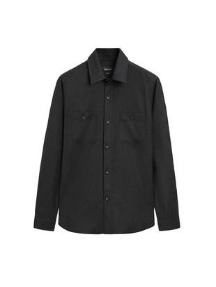 Рубашка из 100% шерсти фланели- Заказать в России