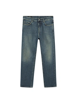 MEDIUM BLUE|0305/143 - Massimo Dutti Джинсы прямого кроя