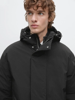 Купить Massimo Dutti Парка с утеплением и капюшоном
