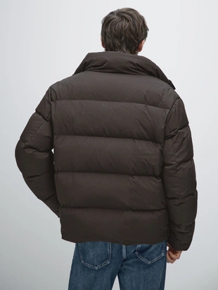 Chocolate|3132/422 - Massimo Dutti Пуховик с водоотталкивающей отделкой