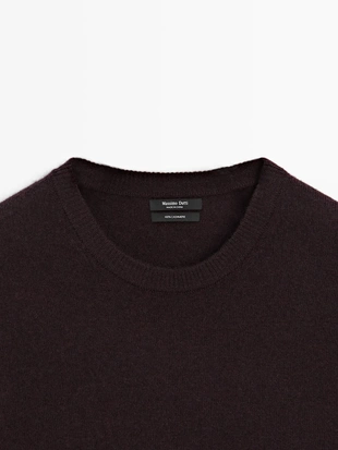 Свитер из 100% кашемира с круглым вырезом- Заказать в России