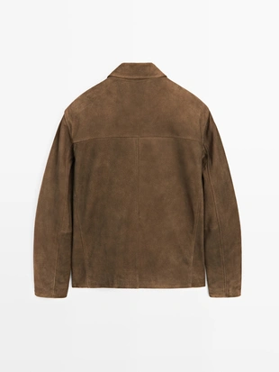 Куртка из замши с потертостью- Заказать в России