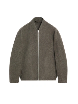 CAREY|2836/381 - Massimo Dutti Бомбер из шерстяной смеси двойного плетения