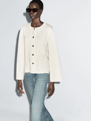 CREAM|5759/588 - Massimo Dutti Кардиган из 100% шерсти