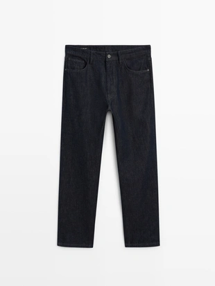 NAVY BLUE|0301/134 - Massimo Dutti Джинсы с зауженным кроем