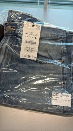 Zara ДЖИНСЫ TRF WIDE-LEG FULL LENGTH С ВЫСОКОЙ ПОСАДКОЙ Blue | 2569/229/400