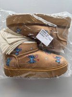 Zara БОТИЛЬОНЫ С МЕХОМ LILO & STITCH © DISNEY Brown | 2119/630/700