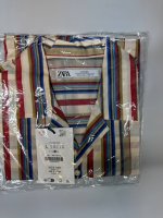 Zara Рубашка в клетку limited edition Ecru / Red | 5626/036/067