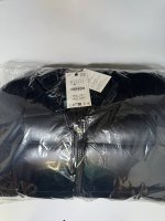 Zara Пуховик с наполнителем из 100% пера, водоотталкивающий Black | 3411/510/800