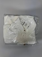 Zara АТЛАСНАЯ РУБАШКА С КОМБИНИРОВАННЫМИ ПУГОВИЦАМИ White | 8892/922/250