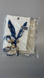 Zara ОЖЕРЕЛЬЕ ИЗ ТКАНИ С МЕТАЛЛИЧЕСКИМИ ДЕТАЛЯМИ Golden | 4548/229/303