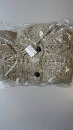 Zara КАРДИГАН КРУПНОЙ ВЯЗКИ С АЖУРНЫМ УЗОРОМ Beige | 6771/133/450